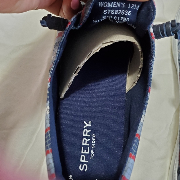 Never Worn w/box Red/Blue/Gray Sperry - Picture 4 of 5